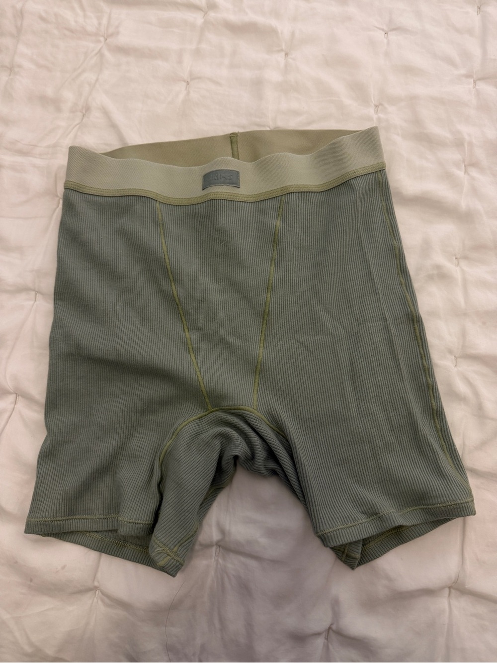SKIMS Ribbed Boxer Briefs - Olive